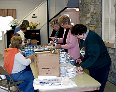 Reunion Committee Preparing Handouts 03